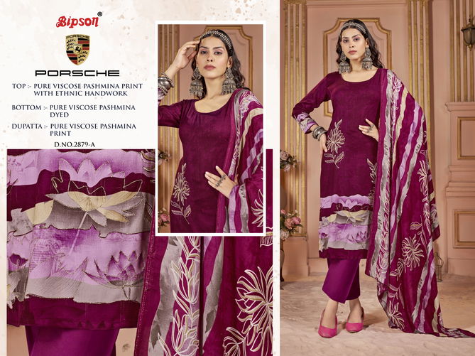 Porsche 2879 By Bipson Viscose Pashmina Dress Material Wholesale Price In Surat